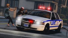 Dinosaur Vic responding Code 3