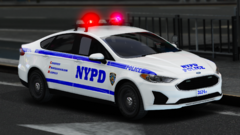 Front - Ford Fusion 2020 Hybrid Sedans NYPD