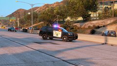 CHP 2016 FPIU Doing A Traffic Brake After A Pursuit