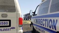 NYC Corrections Ford E Van