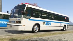 NYPD White Bus
