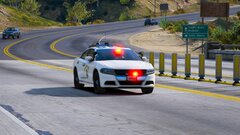 NEW! CHP Polar Bear 2016 Dodge Charger AWD Responding Code 3!