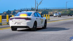 NEW! CHP Polar Bear 2016 Dodge Charger AWD Responding Code 3!
