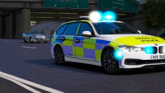 South Wales Police Roads Policing Unit BMW 3 Series Responding I-grade