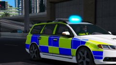 South Wales Police Roads Policing Unit Volvo V70 Responding I-grade