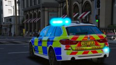 South Wales Police BMW 5 Series Estate Car Responding I-grade