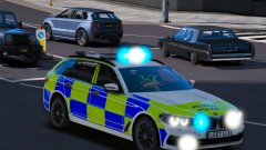 South Wales Police BMW 5 Series Estate Car Responding I-grade
