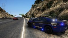 traffic stop on the highway