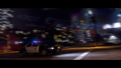 Ford Crown Vic responding in night