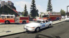 FDNY 1990s engine - rescue 2 - NYPD Crown victoria.jpg