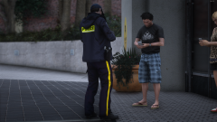 Member taking a theft report