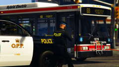 Ontario Provincial Police 2017 Chevy Tahoe & a TTC Orion VII Bus