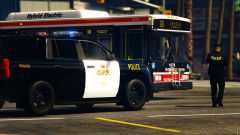 Ontario Provincial Police 2017 Chevy Tahoe & a TTC Orion VII Bus