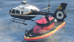 Ontario Provincial Police CF-OPP Along with a Centre Wellington Fire Boat