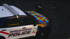 Waterloo Regional Police 2020 Ford Explorer Autism Awareness Cruiser