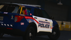 Waterloo Regional Police 2020 Ford Explorer Autism Awareness Cruiser