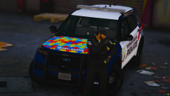 Waterloo Regional Police 2020 Ford Explorer Autism Awareness Cruiser