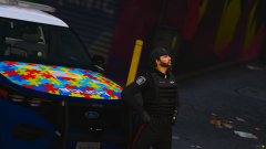 Waterloo Regional Police 2020 Ford Explorer Autism Awareness Cruiser