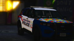 Waterloo Regional Police 2020 Ford Explorer Autism Awareness Cruiser