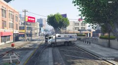 Police Command Truck at station