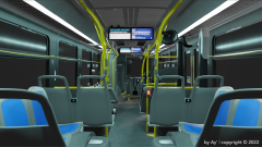 4th Generation Novabus LFS Interior (MTA New York City Bus)