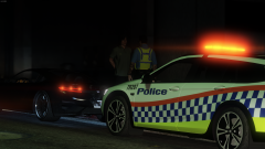 TR207 with a suspect arrested for driving on a suspended licence