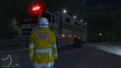 DFES ICV At bushfire.