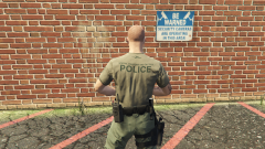 Tucekd Tee Police SWAT Green