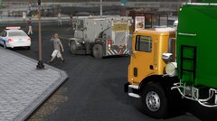 NYC Sanitation Street Sweeper.