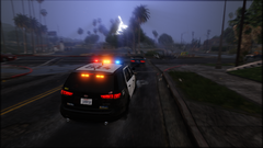 Pursuit in the storm.