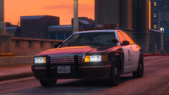 1998 Vapid Stanier in the sunset