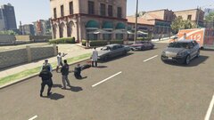 Europol and German police in the scene of a shooting