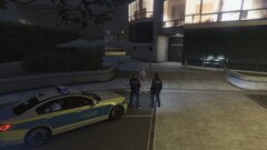 German police responding to a domestic