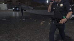 Lapd officers investigating a disturbance