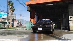 LAPD wash car