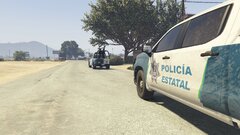 Mexican police on patrol