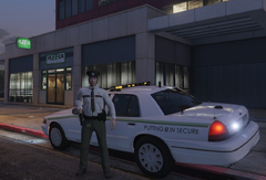 Security guard duty at Fleeca bank