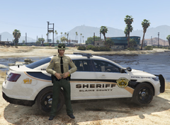 Sheriff duty at Sandy Shores