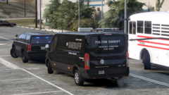 Fulton County Sheriff's Office waiting at the jail
