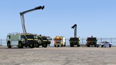 Old & New PAPD Oshkosh Striker - Airport Fire Response Vehicles.