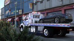 2007 NYPD Sterling Flatbed Tow Truck.