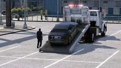 2007 NYPD Sterling Flatbed Tow Truck.