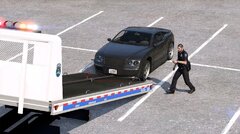 2007 NYPD Sterling Flatbed Tow Truck.