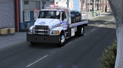 2007 NYPD Sterling Flatbed Tow Truck.