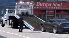 2007 NYPD Sterling Flatbed Tow Truck.