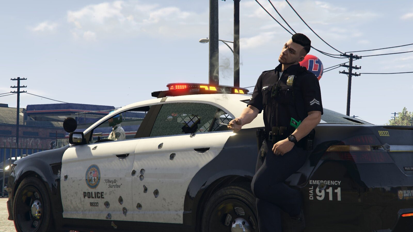 Holding the blue line (random on-duty pics)