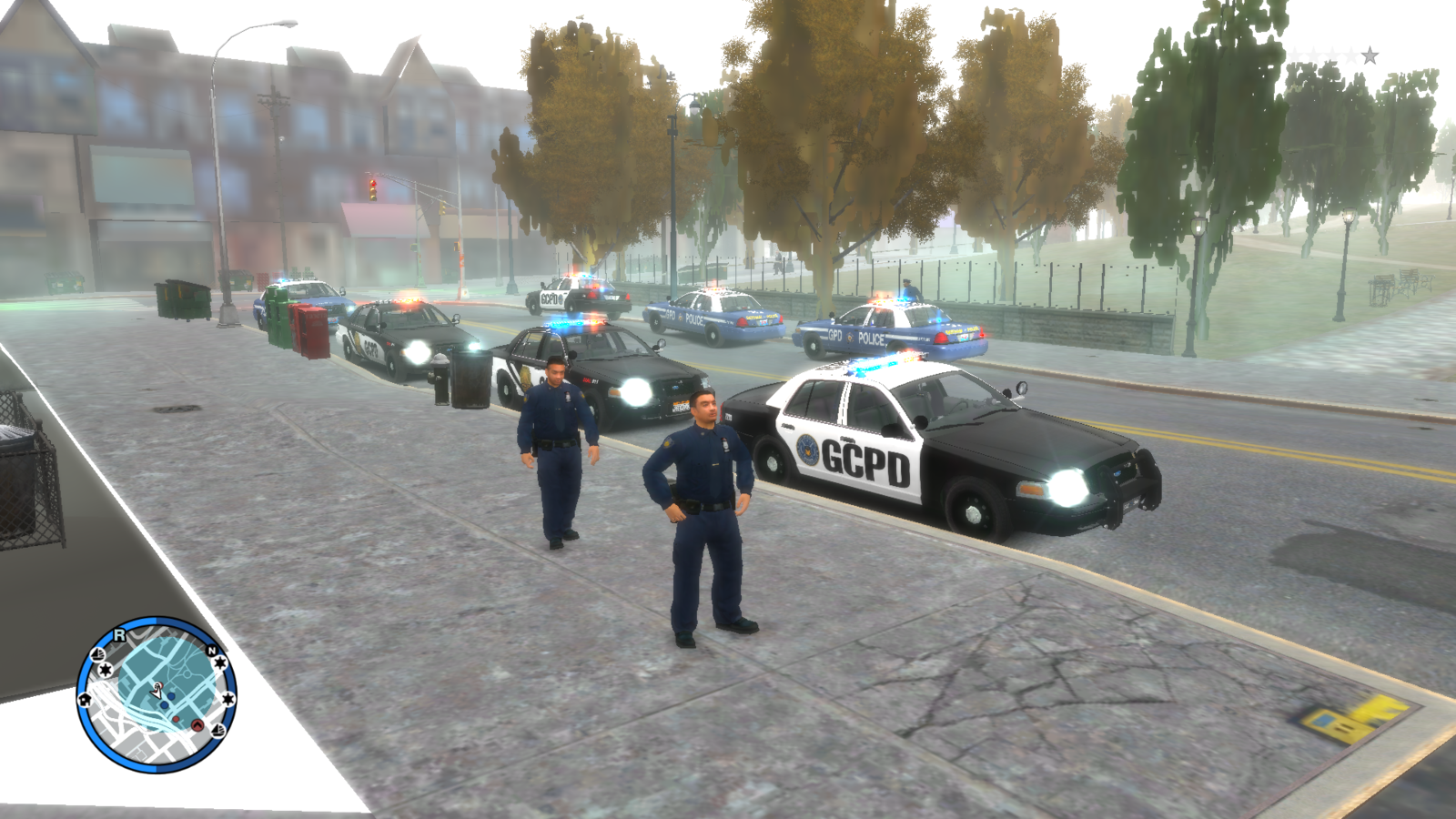 Gotham Police Emergency vehicles painting exhibition.