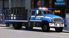 NYPD - GMC Dual Cab - Barriers truck.