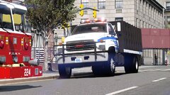 NYPD - GMC Single Cab - Barriers truck.