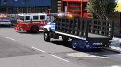 NYPD - GMC Single Cab - Barriers truck.